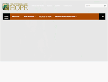 Tablet Screenshot of compassionatehope.org